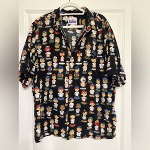 Vintage 90’s Reyn Spooner MLB bobble head  Character Print Shirt Genuine Merch
